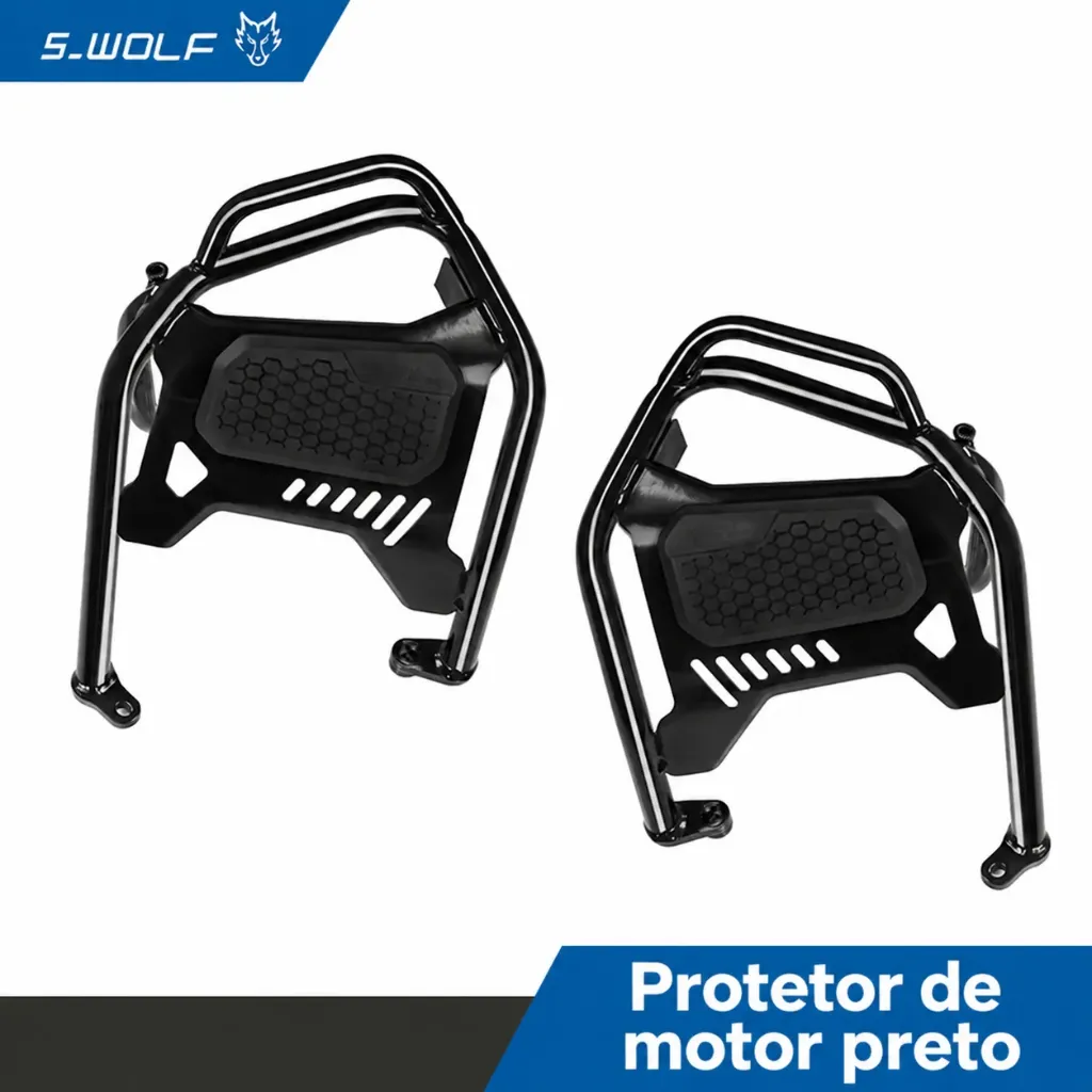 Kit de protetores superior e inferior para BMW R1300RT (Preto)