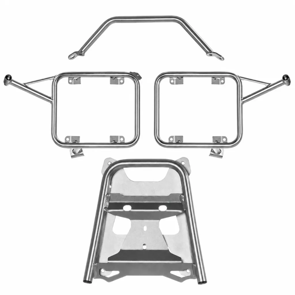 [SW-BMWR1300GSADV-001] Kit de Suportes para Malas Laterais e Baú Traseiro S.WOLF para BMW R 1300 GS Adventure – Prata
