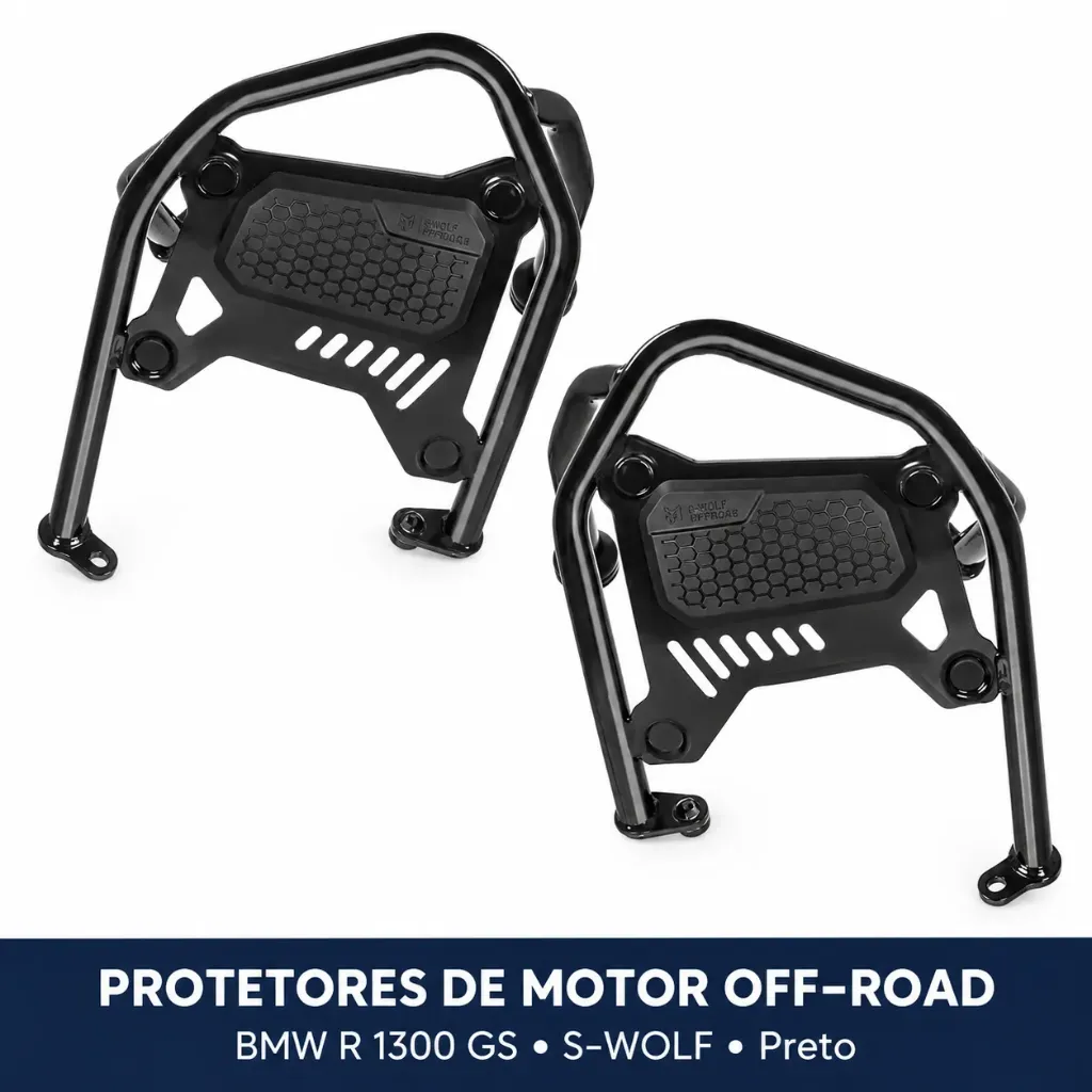 Protetor Inferior de Motor S.WOLF para BMW R1300GS – Preto
