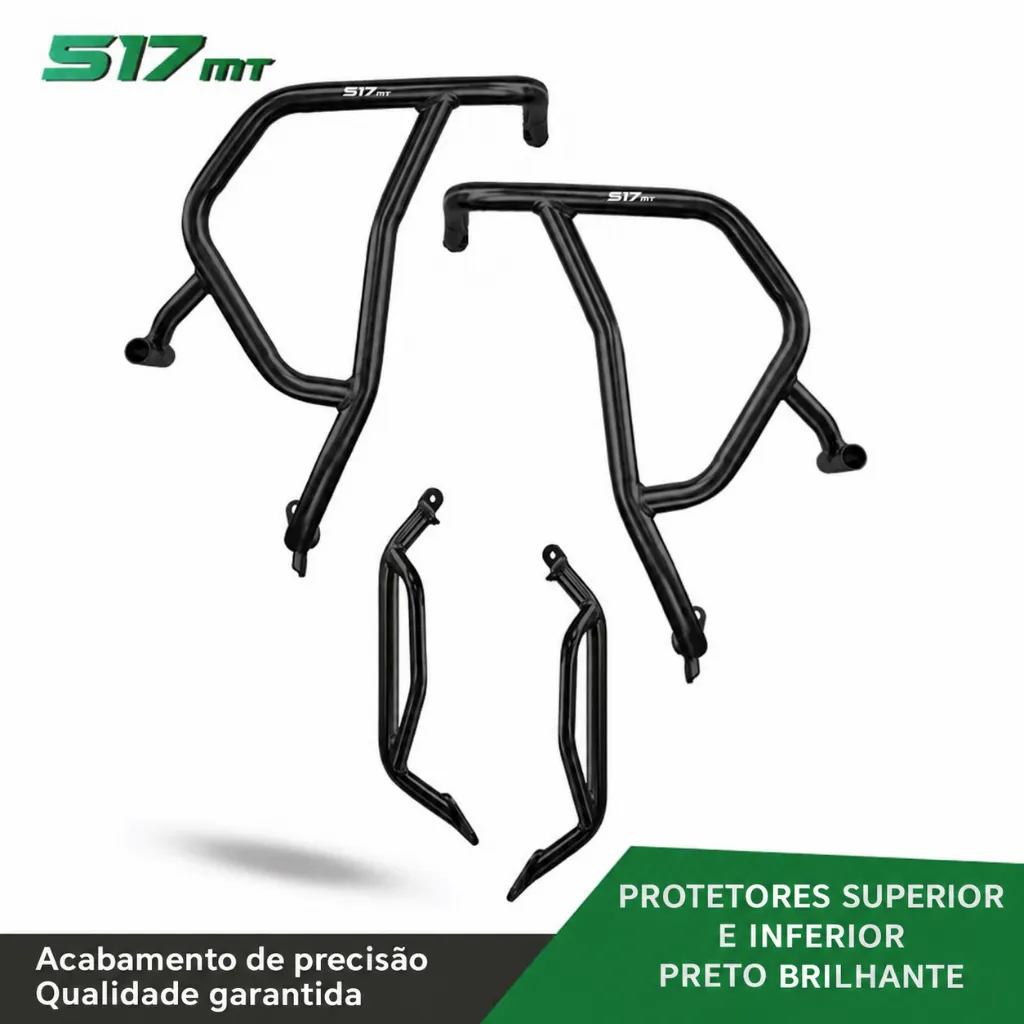 Kit de protetores superior e inferior para CFMOTO 450MT (Preto)